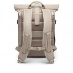 Rucksack Luminite Rolltop Lite mit Laptopfach 16 Zoll Sand Reflective, Farbe: beige, Marke: OAK25, EAN: 4070402002083, Abmessungen in cm: 24.5x44x12.5, Bild 3 von 14