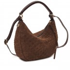 Beuteltasche Rozzano Marlin braided Suede Chocolate, Farbe: braun, Marke: Adax, EAN: 5705483269115, Abmessungen in cm: 31x22x8, Bild 2 von 8