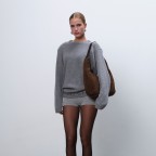 Beuteltasche Rozzano Mindy braided Suede Chocolate, Farbe: braun, Marke: Adax, EAN: 5705483269603, Abmessungen in cm: 42x35x3, Bild 5 von 7