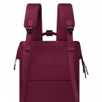 Rucksack Adventurer Large Nice mit zwei auswechselbaren Vortaschen Weinrot, Farbe: rot/weinrot, Marke: Cabaia, EAN: 3701328355052, Abmessungen in cm: 29x46x17, Bild 9 von 10