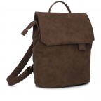 Rucksack Mademoiselle MR8 Nubuk Espresso, Farbe: braun, Marke: Zwei, EAN: 4250257942110, Abmessungen in cm: 24x29x13, Bild 2 von 6