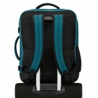 Rucksack Take2Cabin Casual Backpack M mit Laptopfach 15.6 Zoll Totally Teal, Farbe: blau/petrol, Marke: American Tourister, EAN: 5400520379962, Abmessungen in cm: 20x45x36, Bild 5 von 15