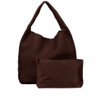 Beuteltasche Ella mit herausnehmbarem Etui Dark Brown, Farbe: braun, Marke: blingberlin, Abmessungen in cm: 38x40x15.5, Bild 1 von 5