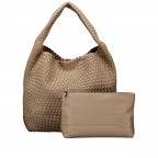 Beuteltasche Ella mit herausnehmbarem Etui Taupe, Farbe: taupe/khaki, Marke: blingberlin, Abmessungen in cm: 38x40x15.5, Bild 1 von 5