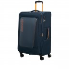 Koffer Aktivus Spinner L erweiterbar Dark Navy Radiant Orange, Farbe: blau/petrol, Marke: American Tourister, EAN: 5400520345301, Abmessungen in cm: 49x79x32, Bild 2 von 12