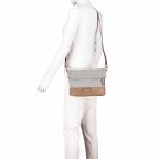 Umhängetasche Olli OT6, Farbe: anthrazit, grau, braun, grün/oliv, beige, Marke: Zwei, Abmessungen in cm: 28x20x8, Bild 5 von 7