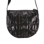 Umhängetasche Kroko Primitivo Lulu S Black Nickel, Farbe: schwarz, Marke: Abro, EAN: 4061724929301, Abmessungen in cm: 23x16x9, Bild 3 von 6