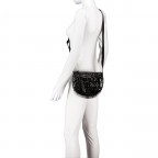Umhängetasche Kroko Primitivo Lulu S Black Nickel, Farbe: schwarz, Marke: Abro, EAN: 4061724929301, Abmessungen in cm: 23x16x9, Bild 5 von 6