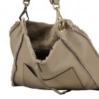 Umhängetasche Shearling Casharel Raquel S mit Wendefunktion Tope, Farbe: taupe/khaki, Marke: Abro, EAN: 4061724922012, Abmessungen in cm: 29x27x7, Bild 6 von 6