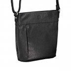 Umhängetasche Schwarz, Farbe: schwarz, Marke: Hausfelder Manufaktur, EAN: 4065646007130, Abmessungen in cm: 22x24x7, Bild 2 von 6