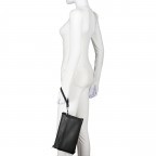 Umhängetasche Cormorano Jasmina, Farbe: schwarz, blau/petrol, braun, Marke: Adax, Abmessungen in cm: 27x16x5.5, Bild 4 von 8