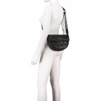 Umhängetasche Bigs, Farbe: schwarz, beige, weiß, Marke: Valentino Bags, Abmessungen in cm: 23x18.5x7, Bild 5 von 6