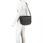Umhängetasche Alyce Saddle Bag Black, Farbe: schwarz, Marke: BOSS, EAN: 4063541879920, Abmessungen in cm: 33x25x9, Bild 6 von 7
