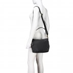 Umhängetasche Finja Shoulderbag, Farbe: schwarz, cognac, Marke: Flanigan, Abmessungen in cm: 24.5x22x9, Bild 7 von 9