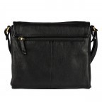 Umhängetasche Finja Satchelbag, Farbe: schwarz, cognac, Marke: Flanigan, Abmessungen in cm: 24.5x21.5x6.5, Bild 3 von 9