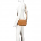 Umhängetasche Brixton, Farbe: schwarz, cognac, beige, Marke: Valentino Bags, Abmessungen in cm: 23.5x17x6.5, Bild 5 von 7
