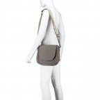 Satteltasche Just-Pure Lili JP-13093, Farbe: anthrazit, blau/petrol, taupe/khaki, Marke: Harbour 2nd, Abmessungen in cm: 26x24x10, Bild 4 von 6