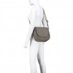 Satteltasche Just-Pure Lili JP-13093, Farbe: anthrazit, blau/petrol, taupe/khaki, Marke: Harbour 2nd, Abmessungen in cm: 26x24x10, Bild 5 von 6
