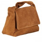 Umhängetasche Velours, Farbe: grau, braun, taupe/khaki, Marke: Hausfelder Manufaktur, Abmessungen in cm: 26x20.5x12.5, Bild 2 von 8
