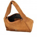Umhängetasche Velours, Farbe: grau, braun, taupe/khaki, Marke: Hausfelder Manufaktur, Abmessungen in cm: 26x20.5x12.5, Bild 8 von 8