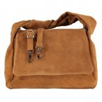 Umhängetasche Velours, Farbe: grau, braun, taupe/khaki, Marke: Hausfelder Manufaktur, Abmessungen in cm: 26x20.5x12.5, Bild 1 von 8