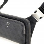 Umhängetasche 4G-Logo, Farbe: schwarz, braun, Marke: Guess, Abmessungen in cm: 23x14x3.5, Bild 4 von 4
