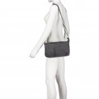 Umhängetasche Velours, Farbe: anthrazit, braun, taupe/khaki, grün/oliv, beige, Marke: Hausfelder Manufaktur, Abmessungen in cm: 29x17.5x10.5, Bild 5 von 7