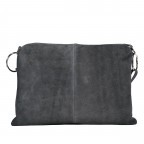 Umhängetasche Velours, Farbe: anthrazit, grau, braun, taupe/khaki, grün/oliv, beige, Marke: Hausfelder Manufaktur, Abmessungen in cm: 35x26x1.5, Bild 3 von 9