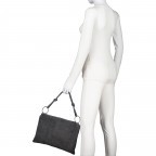 Umhängetasche Velours, Farbe: anthrazit, grau, braun, taupe/khaki, grün/oliv, beige, Marke: Hausfelder Manufaktur, Abmessungen in cm: 35x26x1.5, Bild 4 von 9