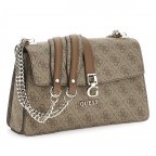 Umhängetasche Zamira 4G-Logo, Farbe: anthrazit, cognac, taupe/khaki, Marke: Guess, Abmessungen in cm: 25.5x15.5x7, Bild 2 von 7