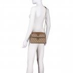 Umhängetasche Zamira 4G-Logo, Farbe: anthrazit, cognac, taupe/khaki, Marke: Guess, Abmessungen in cm: 25.5x15.5x7, Bild 6 von 7