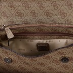 Umhängetasche Zamira 4G-Logo, Farbe: anthrazit, cognac, taupe/khaki, Marke: Guess, Abmessungen in cm: 25.5x15.5x7, Bild 7 von 7
