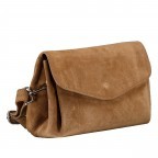Umhängetasche Velours, Farbe: grau, beige, Marke: Hausfelder Manufaktur, Abmessungen in cm: 27.5x15.5x11, Bild 2 von 6