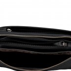 Umhängetasche, Farbe: schwarz, blau/petrol, beige, weiß, Marke: Hausfelder Manufaktur, Abmessungen in cm: 24x15x7, Bild 6 von 6