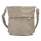 Umhängetasche Mademoiselle M90 Cord, Farbe: grau, beige, Marke: Zwei, Abmessungen in cm: 27x28x13, Bild 2 von 7