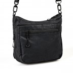 Umhängetasche Japan Re-Lite Nanuki erweiterbar, Farbe: schwarz, blau/petrol, beige, Marke: Aunts & Uncles, Abmessungen in cm: 28x21x9.5, Bild 3 von 7