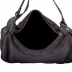 Umhängetasche Velours, Farbe: grau, braun, taupe/khaki, grün/oliv, rot/weinrot, beige, Marke: Hausfelder Manufaktur, Abmessungen in cm: 28x17x9.5, Bild 7 von 7