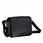 Umhängetasche Mellow Leather FZT69, Farbe: schwarz, blau/petrol, Marke: Mandarina Duck, Abmessungen in cm: 22.5x18.5x9, Bild 2 von 6