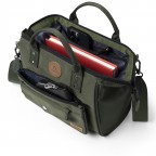 Umhängetasche Crossbody M mit austauschbarer Fronttasche, Farbe: blau/petrol, grün/oliv, Marke: Cabaia, Abmessungen in cm: 26x20x14, Bild 3 von 6