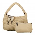 Umhängetasche Ines mit herausnehmbarem Etui, Farbe: schwarz, blau/petrol, beige, Marke: blingberlin, Abmessungen in cm: 24.5x17x9.5, Bild 1 von 9