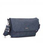 Umhängetasche Mademoiselle M60 Nubuk Blue, Farbe: blau/petrol, Marke: Zwei, EAN: 4250257935136, Abmessungen in cm: 33x19x10, Bild 2 von 8