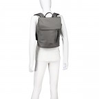 Rucksack CAR130 mit Laptopfach 13 Zoll Stone, Farbe: grau, Marke: Zwei, EAN: 4250257929722, Abmessungen in cm: 26x37x15, Bild 4 von 5