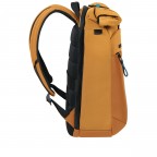 Rucksack Moderny Rolltop Backpack 15.6 Zoll erweiterbar Yellow, Farbe: gelb, Marke: Samsonite, EAN: 5400520420558, Abmessungen in cm: 29x42x15, Bild 6 von 13