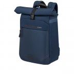 Rucksack Moderny Rolltop Backpack 15.6 Zoll erweiterbar Blue, Farbe: blau/petrol, Marke: Samsonite, EAN: 5400520420534, Abmessungen in cm: 29x42x15, Bild 2 von 13