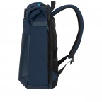 Rucksack Moderny Rolltop Backpack 15.6 Zoll erweiterbar Blue, Farbe: blau/petrol, Marke: Samsonite, EAN: 5400520420534, Abmessungen in cm: 29x42x15, Bild 3 von 13