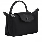 Kosmetiktasche Le Pliage One Pochette Noir, Farbe: schwarz, Marke: Longchamp, EAN: 3597922909872, Abmessungen in cm: 17x11x5.5, Bild 2 von 6
