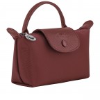 Kosmetiktasche Le Pliage One Pochette Bordeaux, Farbe: rot/weinrot, Marke: Longchamp, EAN: 3597922909889, Abmessungen in cm: 17x11x5.5, Bild 2 von 6