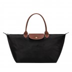 Handtasche Le Pliage L Noir, Farbe: schwarz, Marke: Longchamp, EAN: 3597922909902, Abmessungen in cm: 33x25x18, Bild 1 von 8