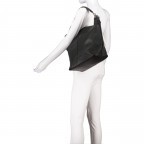 Beuteltasche Infinity Anika Schwarz, Farbe: schwarz, Marke: Hausfelder Manufaktur, EAN: 4065646005136, Abmessungen in cm: 30x32x15, Bild 4 von 7