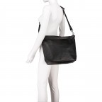 Beuteltasche Infinity Anika Schwarz, Farbe: schwarz, Marke: Hausfelder Manufaktur, EAN: 4065646005136, Abmessungen in cm: 30x32x15, Bild 6 von 7